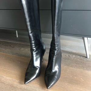 JIMMY CHOO ALMA TALL BLACK BOOT (SIZE 6.5) ($995+)